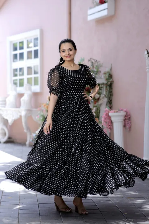 Black Color Party Wear Designer Gown :: ANOKHI FASHION