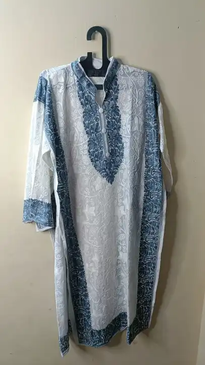 Gorget fabric kurti with full ari work  uploaded by Dehqani Bros on 7/19/2023