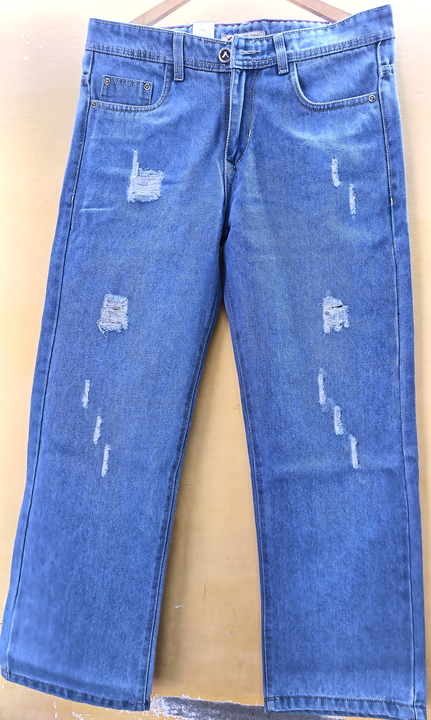 Straight fit torn jeans  uploaded by Krishna knitwears on 7/19/2023