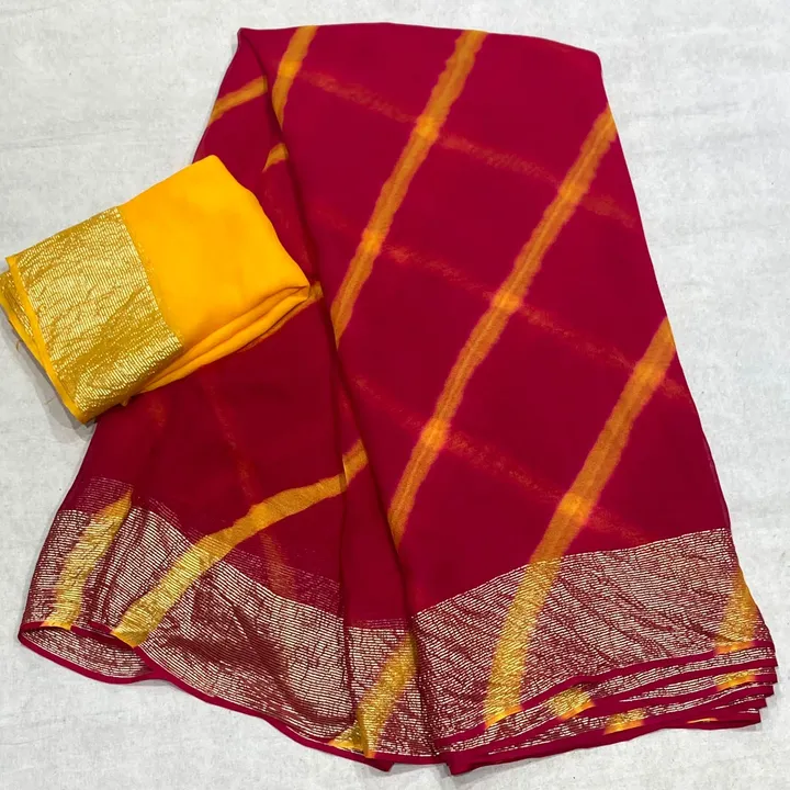 💖💖new Launching💖💖🥰🥰🥰🥰🥰🥰😍



🥰🥰big sele pure Georgette jaipuri hand bandej lahriya with  uploaded by Gotapatti manufacturer on 7/20/2023