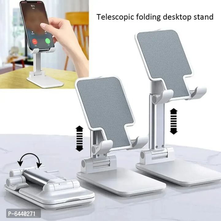 Adjustable and Foldable Desktop Phone Holder Stand for Phones Compatible with All Mobile Phone uploaded by business on 7/20/2023