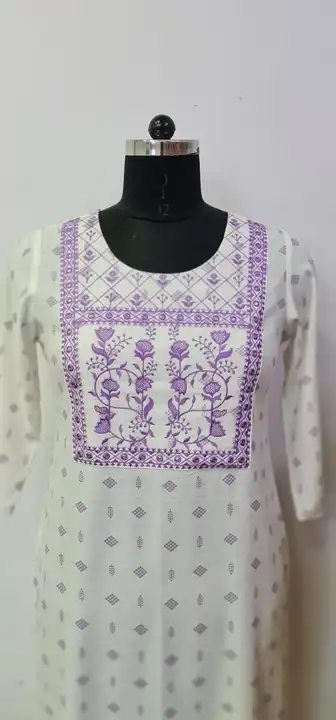 Reyon fabric kurtis  uploaded by Pooja Fashion on 7/20/2023