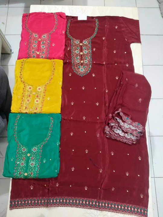 Designer suit fabric 🥰 uploaded by business on 7/20/2023