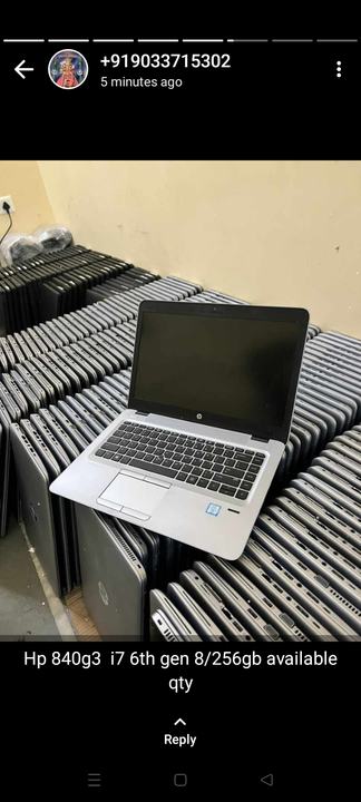 Hp 840G3 i5 6th generation 8gb ram 256gb SSD 14.1 screen size  uploaded by SELL4LAPTOP_ on 7/20/2023