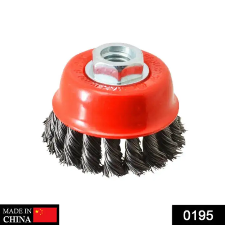 195 Wire Wheel Cup Brush (Black) uploaded by DeoDap on 7/20/2023