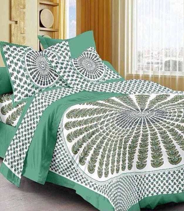 Post image 🍓 some add ons➕➕

         *RAJWADA PANNEL BEDDING SET*

 *Contents* - one double bedsheeet two pillow covers ( *1+2* )

*size* -90*100 *_QUEEN_* 
 
 *fabric* - *100% cotton* bedsheet

*Price* - 380 +shipping/-

 weight 1kg🛍🛍🎀🎊🎉