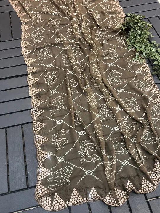Pure and very soft Georgette saree uploaded by Suyukti fab on 7/20/2023