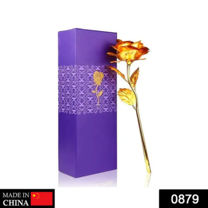 879 24K Artificial Golden Rose / Gold Red... uploaded by DeoDap on 7/20/2023