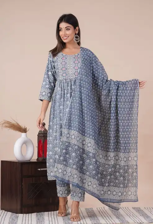 Kurta pent with duptta uploaded by business on 7/20/2023