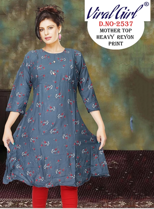 Viral girl women's Rayon Ghera maternity kurti uploaded by Vardhman Mavericks  on 7/20/2023