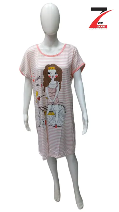 Nightdress/Nighty/Long Polo T-shirt uploaded by zeeLUXE on 7/20/2023