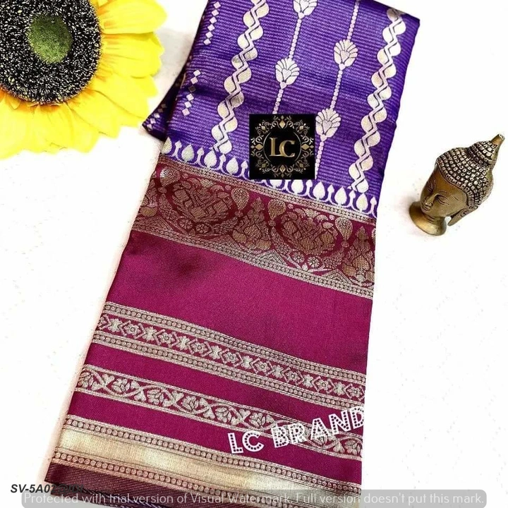 Fancy soft silk saree  uploaded by Suyukti Creation on 7/20/2023