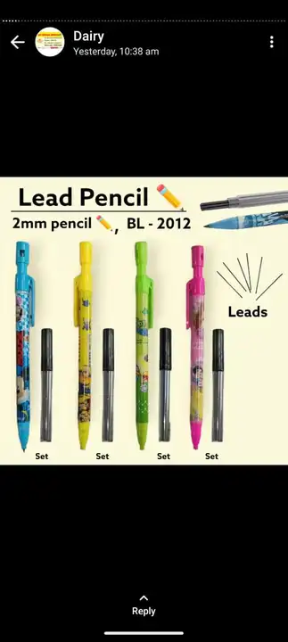 Lead Pencil 📝✏️✏️ 2mm BL - 2012 uploaded by Sha kantilal jayantilal on 7/20/2023