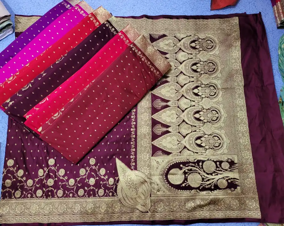 Banarasi fancy semi katan low weight zari woven premium saree  uploaded by business on 7/20/2023
