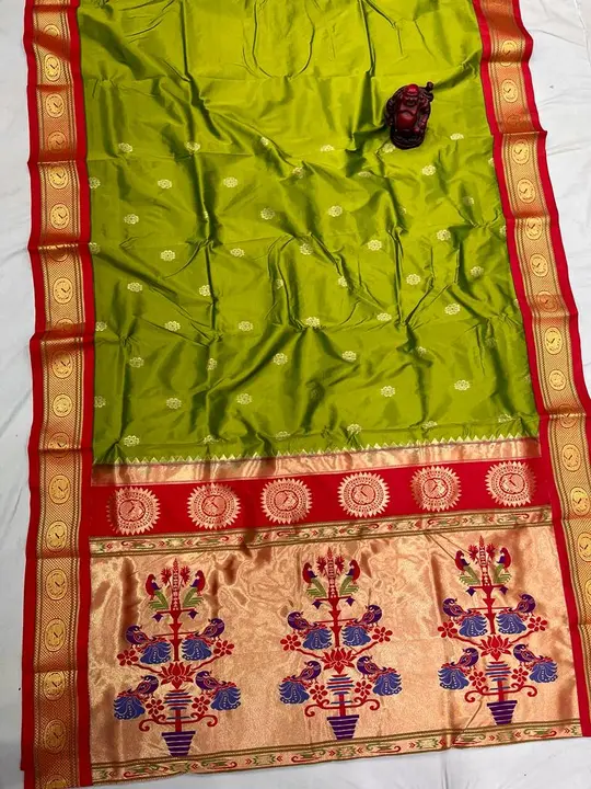 Semi paithani saree uploaded by JK COLLECTION 🛍️ on 7/20/2023