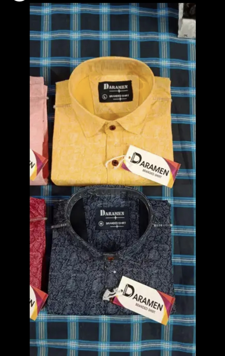 Check , plain , printed Shirts  uploaded by REHAAN GARMENTS AND FASHION WEARS on 7/20/2023