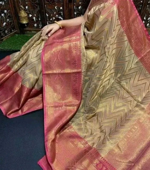 Tissue benarasi Saree  uploaded by Puja's collection on 7/20/2023