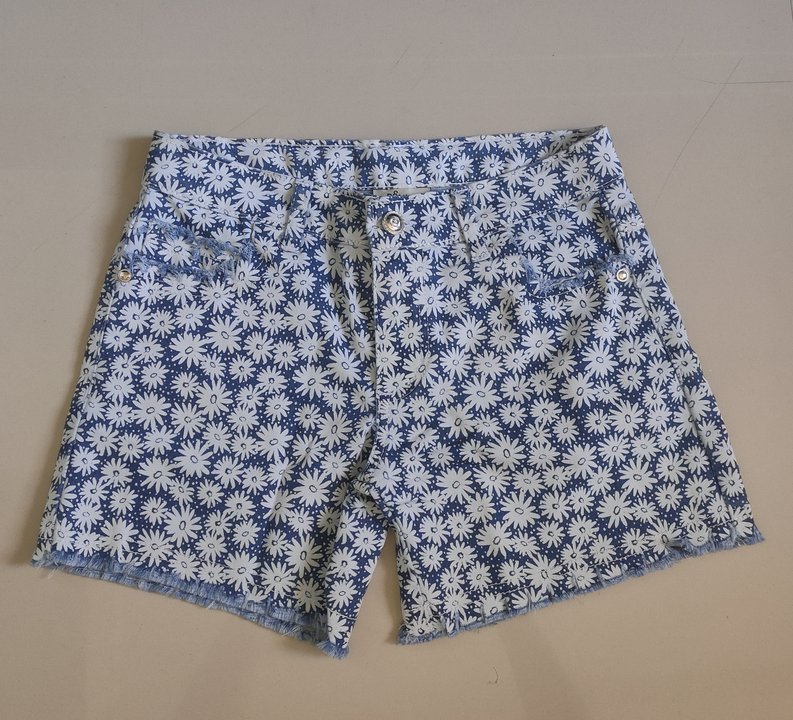 Girls Denim Printed Short for 8-14 year uploaded by M S Retail on 7/20/2023