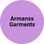 Business logo of Armanss garments