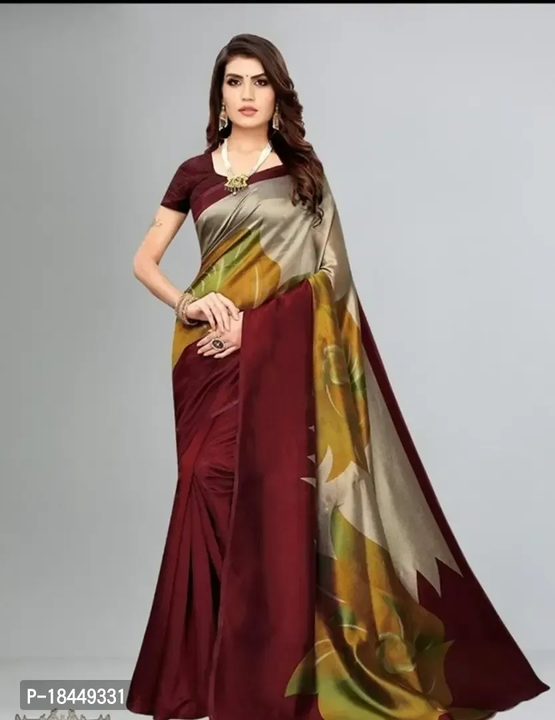 Soft Lichi Silk Printed Sarees with Blouse Piece uploaded by business on 7/21/2023