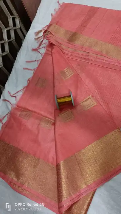 Viscose Silk Saree with Weaving Square Biscuit Design  uploaded by S Kumar Creations on 7/21/2023