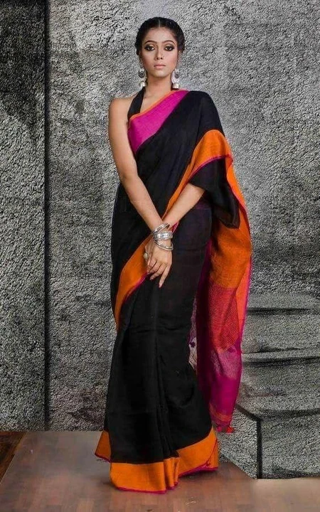 Pure Bhagalpuri Linen By Linen Saree With Ghicha Pallu  uploaded by Kiran Textile on 7/21/2023