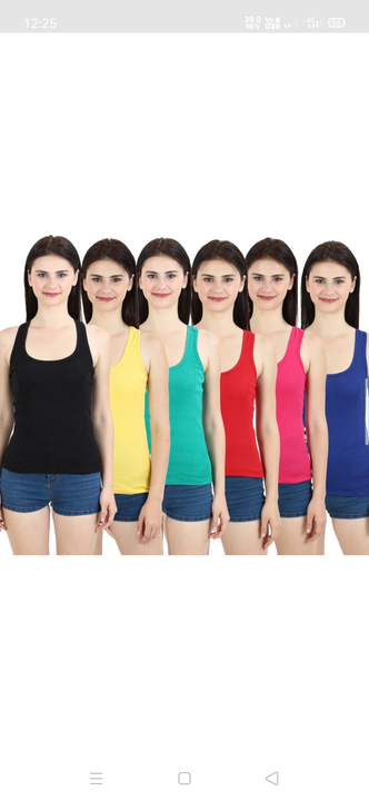 Ladies cotton stretchable vest uploaded by business on 7/21/2023