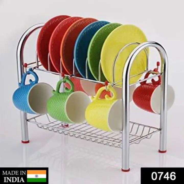 746_Stainless Steel 2 Layer Plate & Bowl Stand... uploaded by DeoDap on 7/21/2023