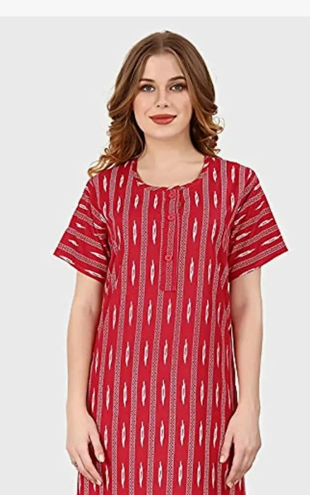 Printed rayon nighty  uploaded by business on 7/21/2023