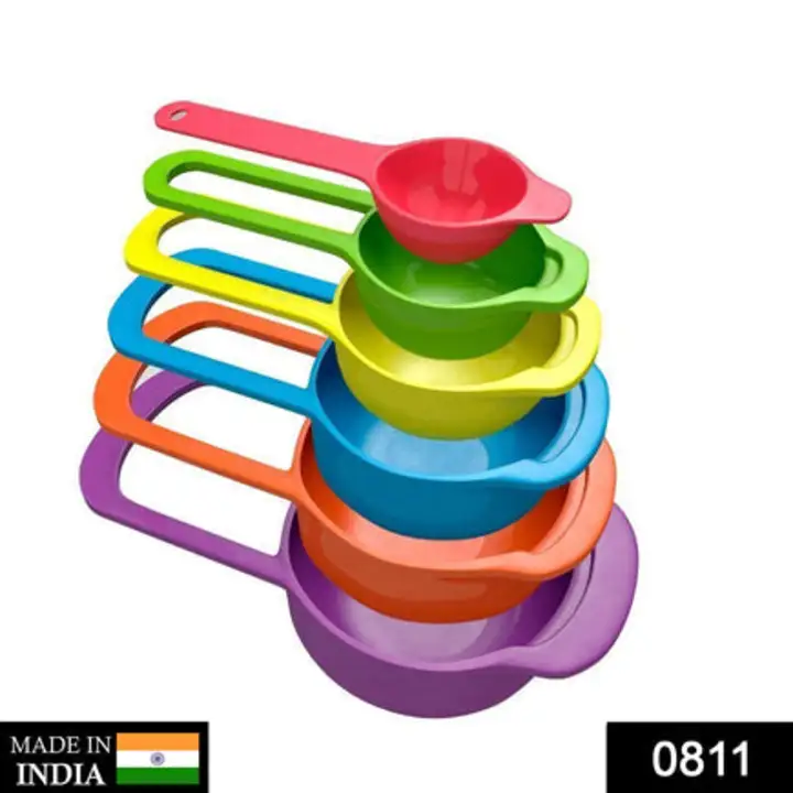 0811 Plastic Measuring Spoons for Kitchen (6 pack) uploaded by DeoDap on 7/21/2023