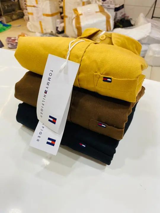 Tommy Hilfiger plain shirts uploaded by VARDHAK COLLECTION  on 7/21/2023