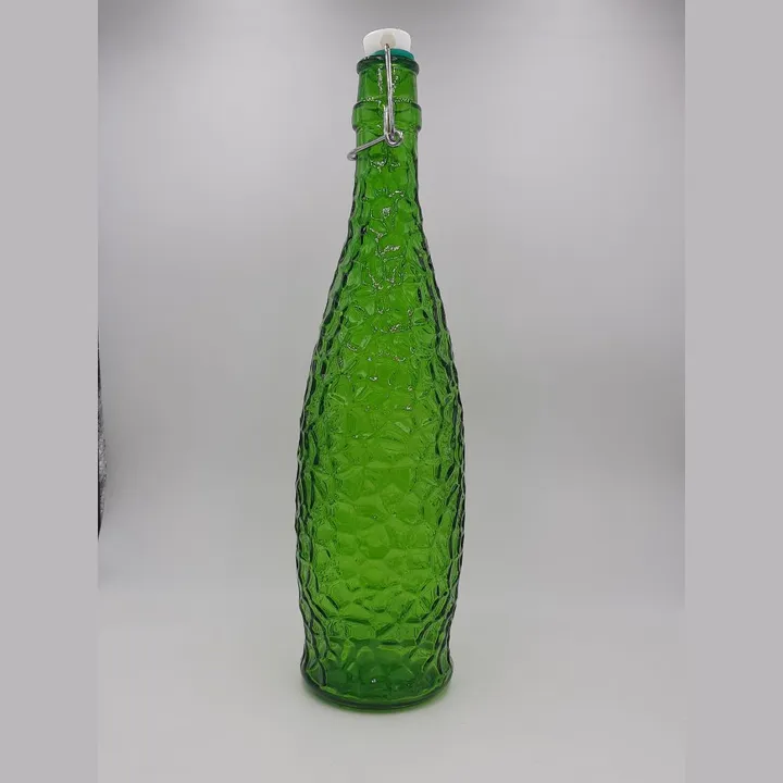 Diamond shape glass water bottle 1000ml with cash On delivery Available  uploaded by The palak trading company on 7/21/2023
