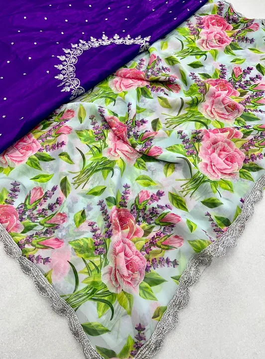 Pure Georgette saree  uploaded by Suyukti fab on 7/21/2023