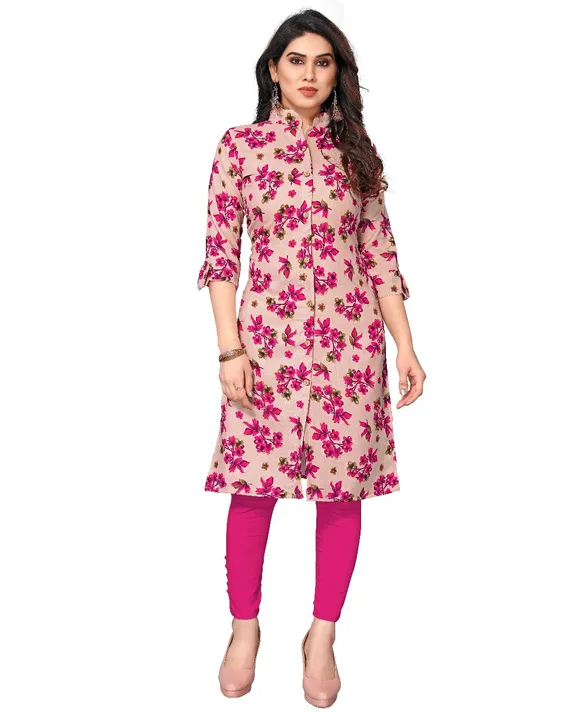 Post image For order for contact number 7990937837
-FABRIC: Ruby Cotton

-SIZE :S-36,M-38,L-40,XL-42,XXL-44

-LENGTH: Knee Length(upto 42 inches)

- Work: Printed

- pocket: NONE

- Sleeves: 3/4 Sleeve (UPTO 16 iNCH)

-TOTAL DESIGN : 5