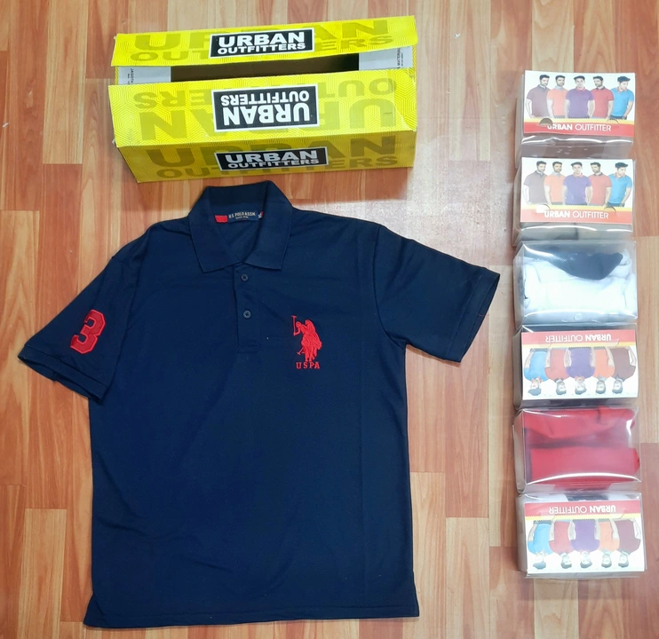 Polo collar T-shirt Box of six colours. MOQ. 6 pcs (1 box). Sizes- M-XXL  uploaded by R.H Products on 7/21/2023