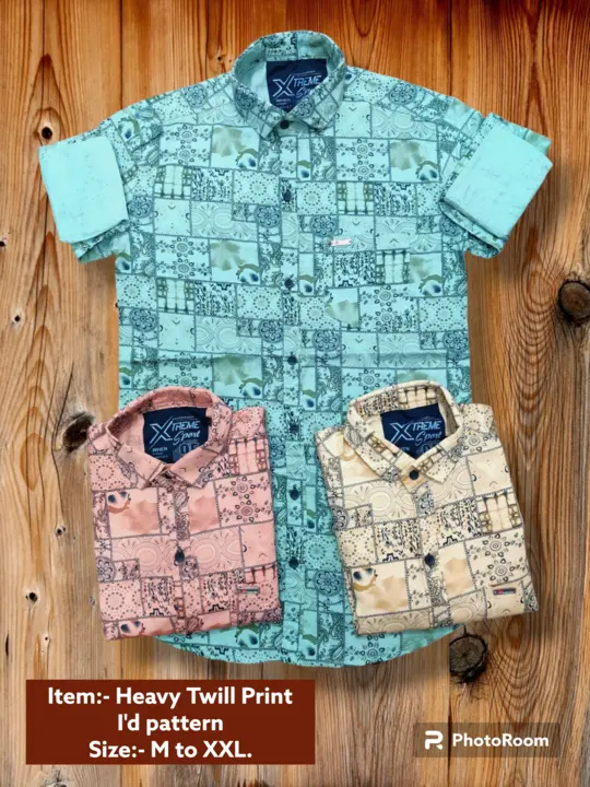 Fabric Heavy Twill Item:- Linning & Printed Shirts Size:- M To XXL.  uploaded by JAIKISHAN CREATION on 7/21/2023