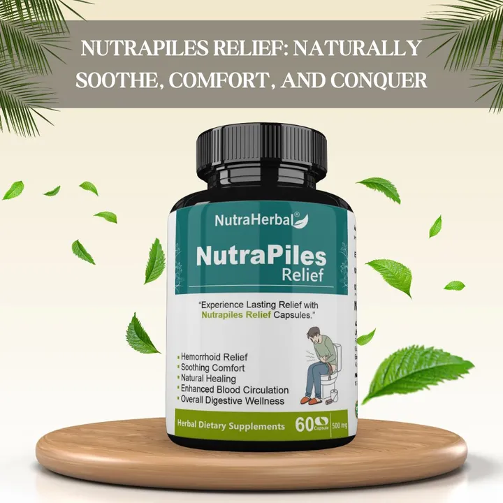 Nutraherbal Nutrapiles relief capsules 60capsules 500mg uploaded by Jiya marketing and traders on 7/21/2023