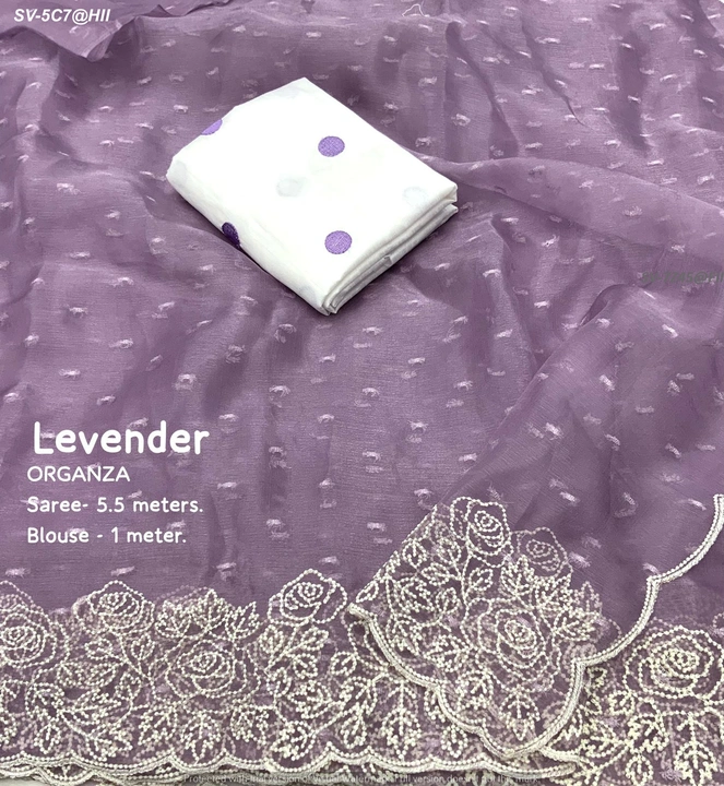 Orchid orgenza saree uploaded by Suyukti Creation on 7/21/2023