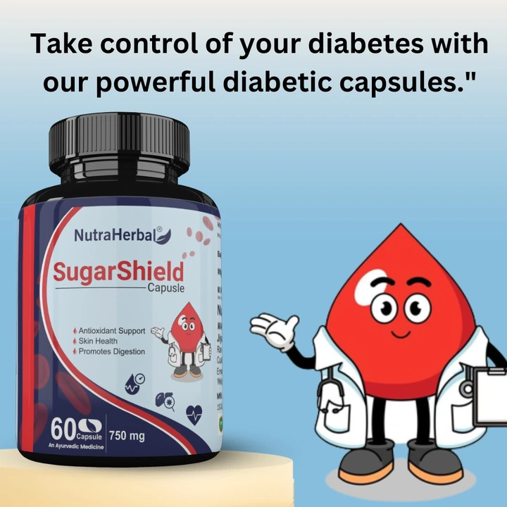 Sugarshield diabetes capsules 60 capsules 500mg uploaded by Jiya marketing and traders on 7/21/2023