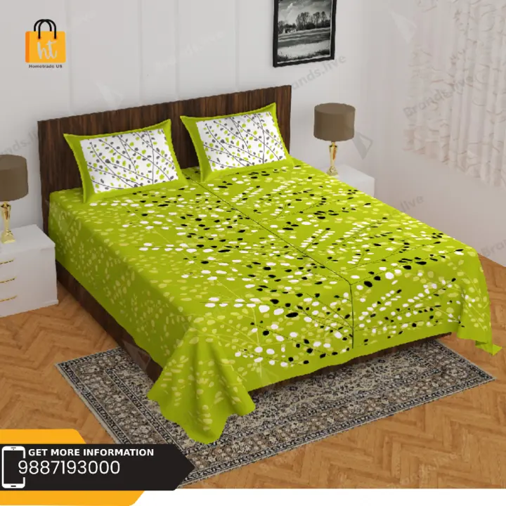 Bedsheet Adda Pure Cotton Jaipur Printed Double Bedsheet with two pillow covers uploaded by Bedsheet Adda on 7/21/2023