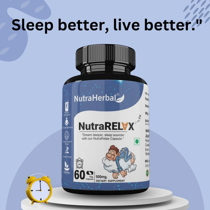 Nutraherbal NutraRelax Better Sleep Capsules 60 capsules 500mg uploaded by Jiya marketing and traders on 7/21/2023