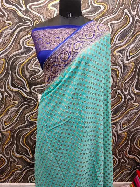 🌿🌿🌿🌿🌿🌿🌿🌿🌿

*Banarasi fancy daybal semi Georgette saree*

Fabric Soft Georgette  antik zari  uploaded by Feyazi art silk saree on 7/21/2023