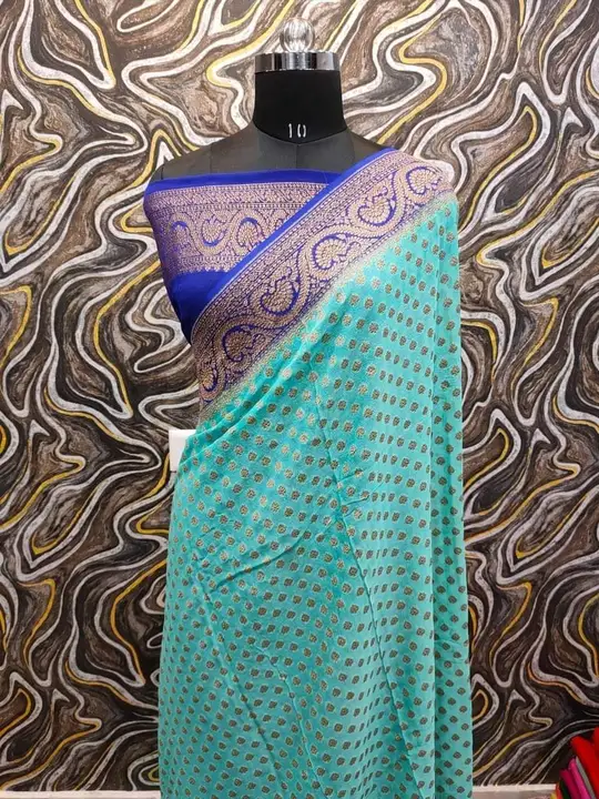 🌿🌿🌿🌿🌿🌿🌿🌿🌿

*Banarasi fancy daybal semi Georgette saree*

Fabric Soft Georgette  antik zari  uploaded by Feyazi art silk saree on 7/21/2023