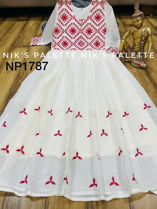 Mulmul cotton gown uploaded by Leedon hub on 7/21/2023