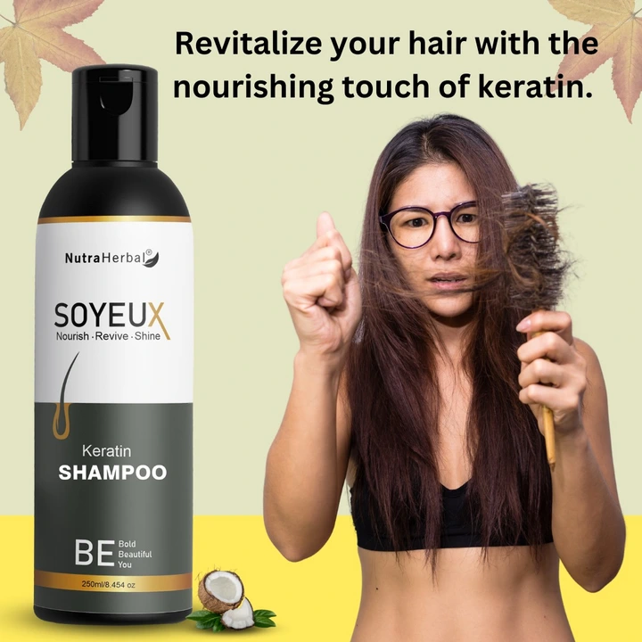 Nutraherbal soyeux keratin shampoo 250ml uploaded by Jiya marketing and traders on 7/21/2023