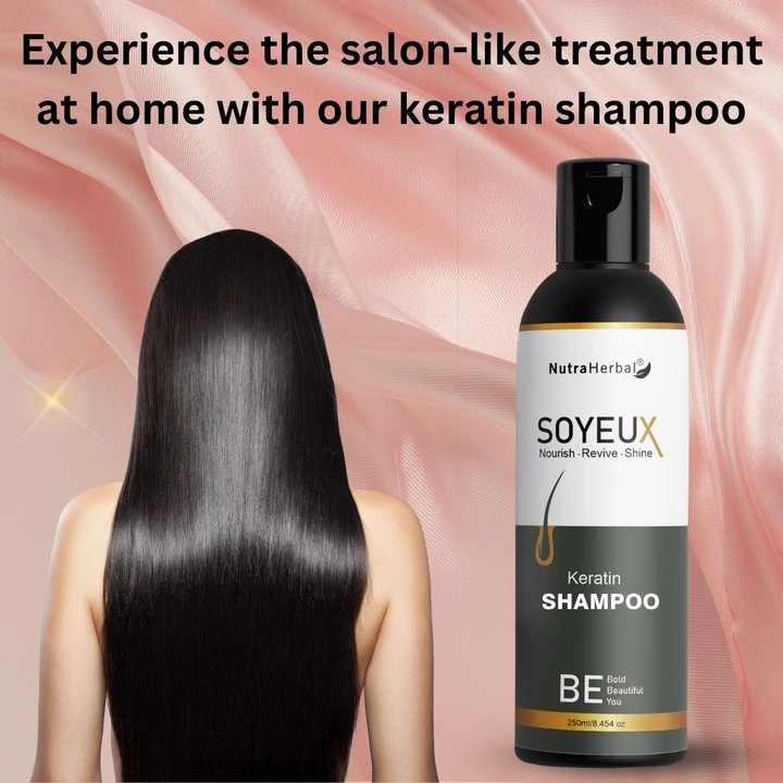 Nutraherbal soyeux keratin shampoo 250ml uploaded by Jiya marketing and traders on 7/21/2023