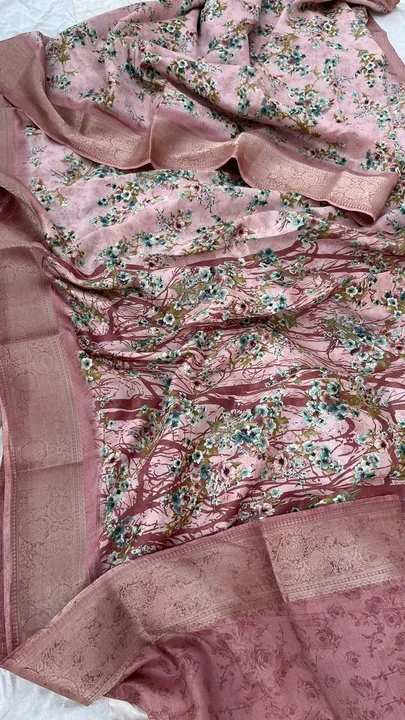 *WE  BRINGS UNIQUE AND QUALITY PRODUCTS FOR OUR CUSTOMERS *

*FABRIC OF SAREE*-  munga silk banarasi uploaded by Aanvi fab on 7/21/2023