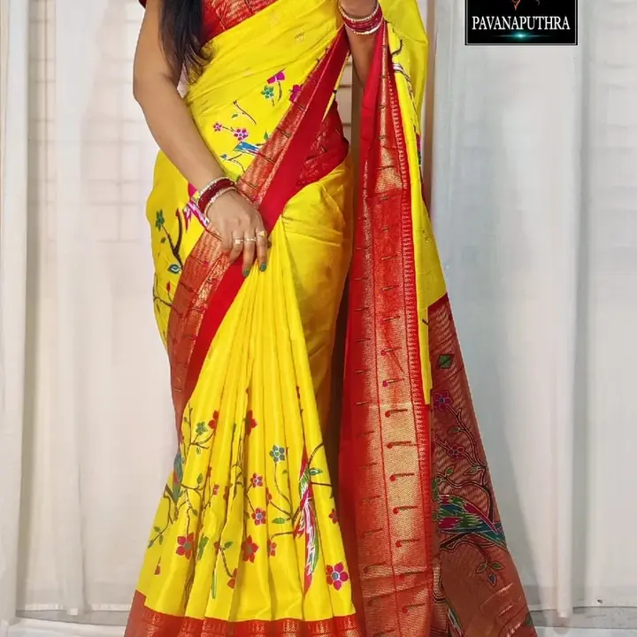 Dola silk sarees with foil Print  uploaded by Textile Tag on 7/21/2023