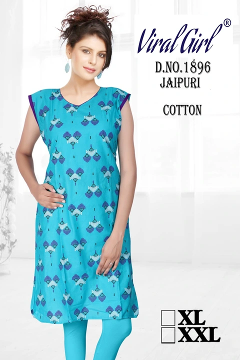 VViral girl women's cotton printed kurta pack of 4 uploaded by Vardhman Mavericks  on 7/21/2023