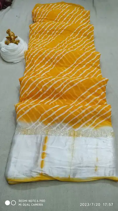 Pure gorjet Fabric golden mx zari uploaded by Deepika Designer Saree on 7/21/2023